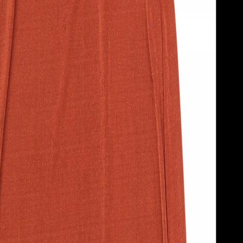 I SAW IT FIRST Womens Orange Polyester Maxi Size 8 Round Neck Pullover