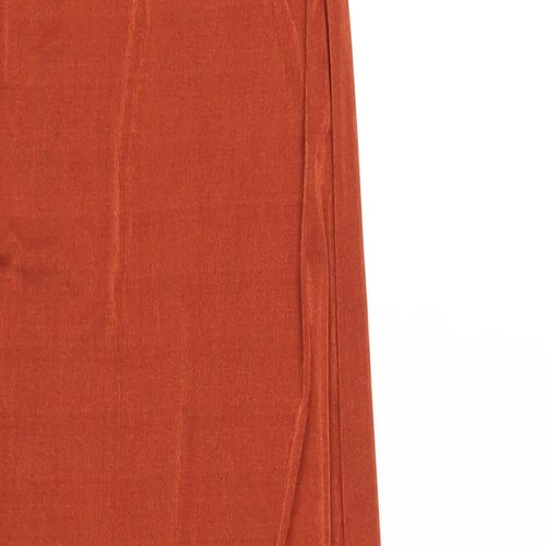 I SAW IT FIRST Womens Orange Polyester Maxi Size 8 Round Neck Pullover