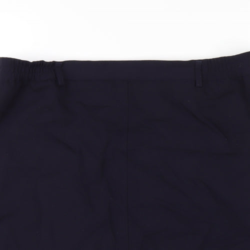 Jaeger Womens Blue Wool Straight & Pencil Skirt Size 16 Zip