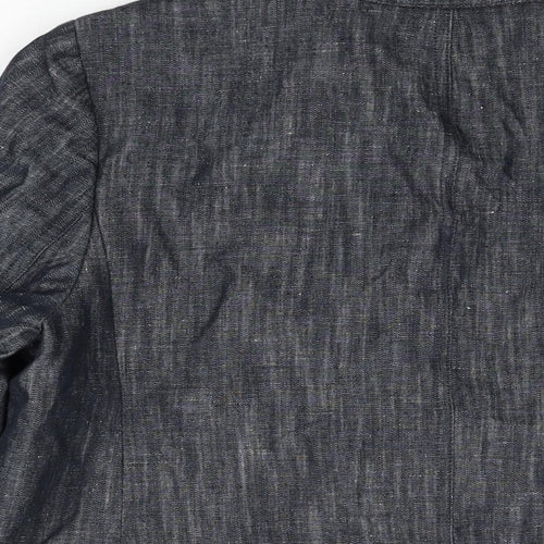 Marks and Spencer Womens Grey Jacket Blazer Size 16 Button