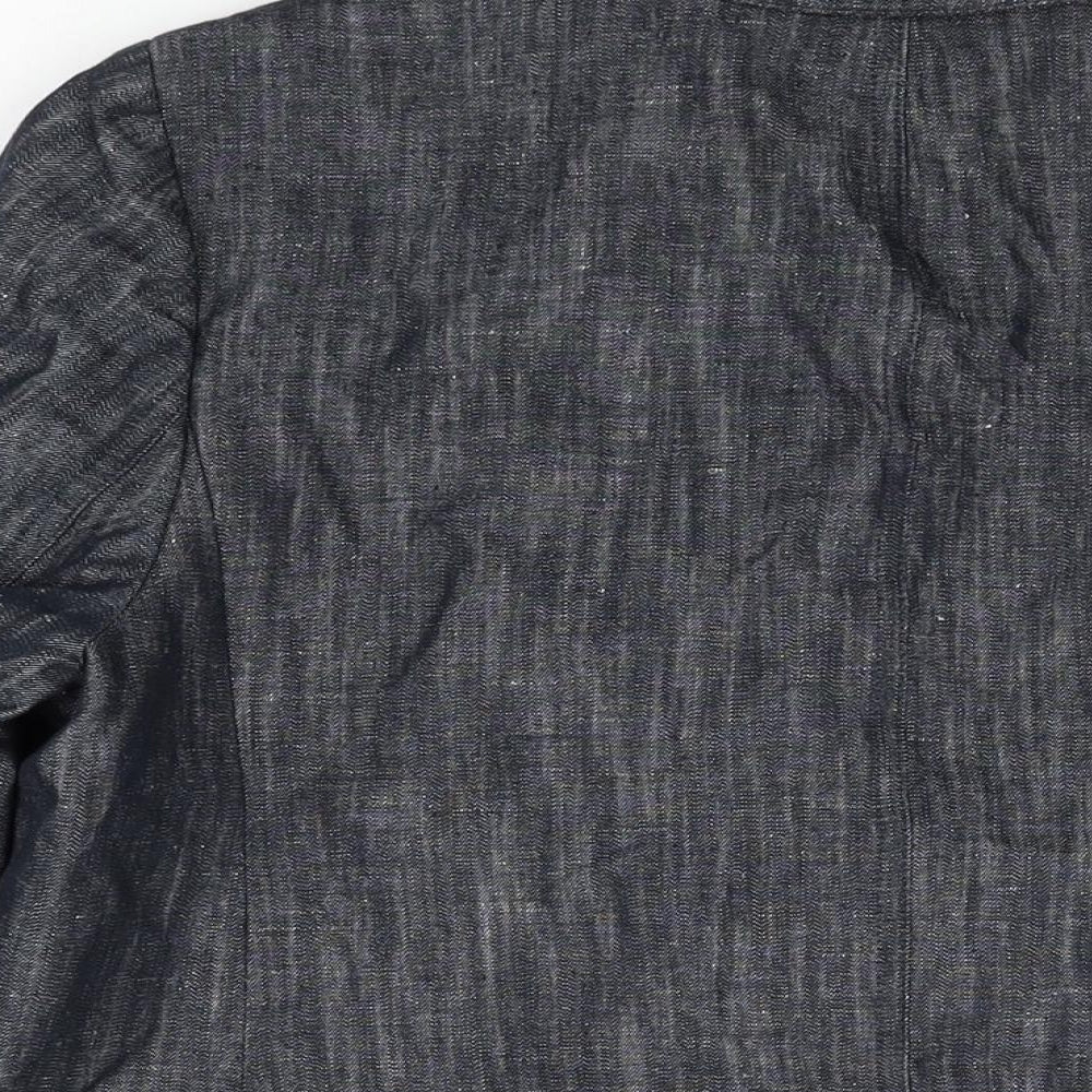 Marks and Spencer Womens Grey Jacket Blazer Size 16 Button