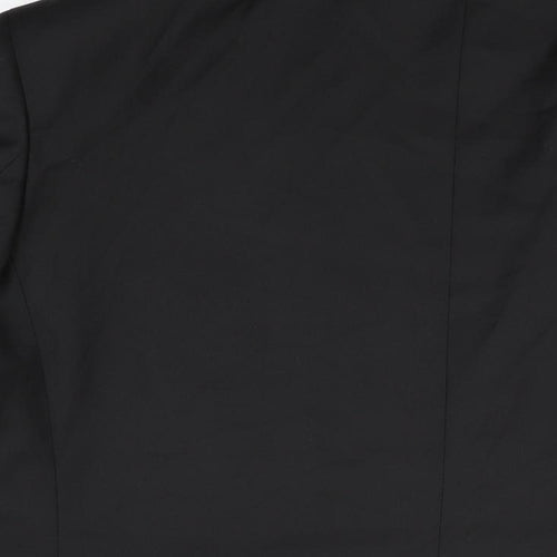 Marks and Spencer Mens Black Polyester Jacket Suit Jacket Size 44 Regular