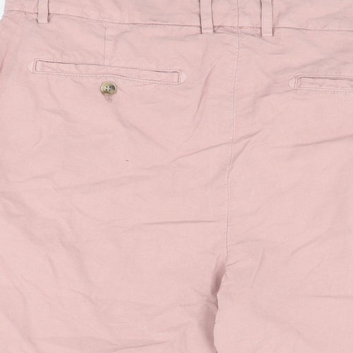 Jaeger Mens Pink Cotton Chino Shorts Size 38 in L9 in Regular Zip