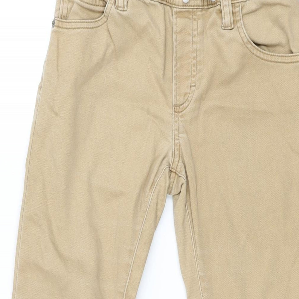 Gap Boys Beige Cotton Chino Trousers Size M L24 in Regular Drawstring