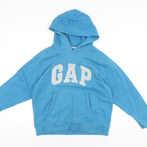Gap Boys Blue Polyester Pullover Hoodie Size M Pullover