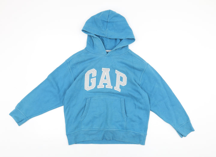 Gap Boys Blue Polyester Pullover Hoodie Size M Pullover