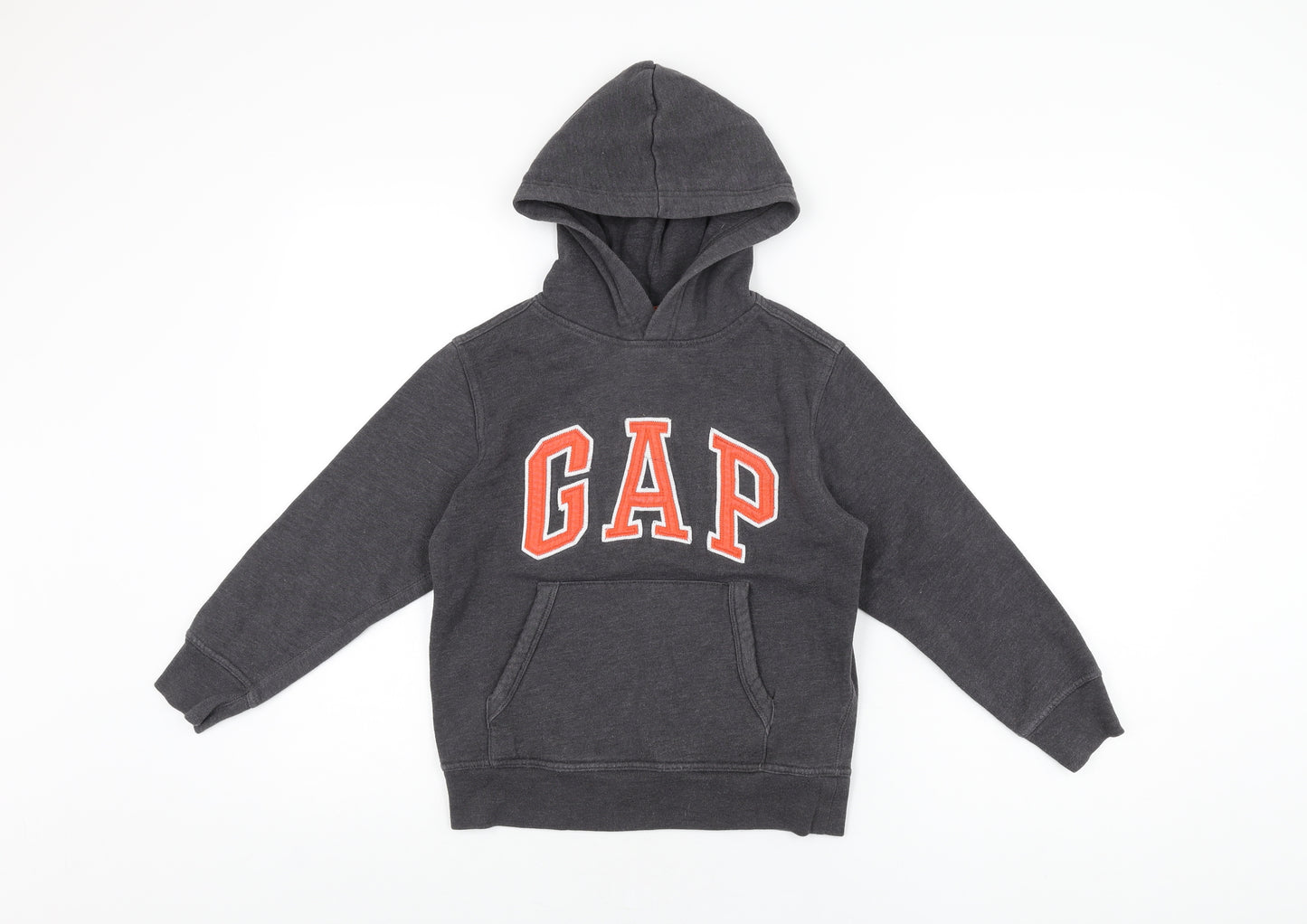 Gap Boys Grey Polyester Pullover Hoodie Size M Pullover