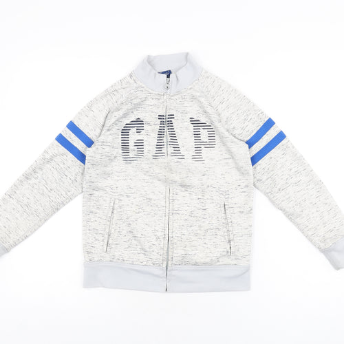 Gap Boys Grey Polyester Full Zip Sweatshirt Size M Zip