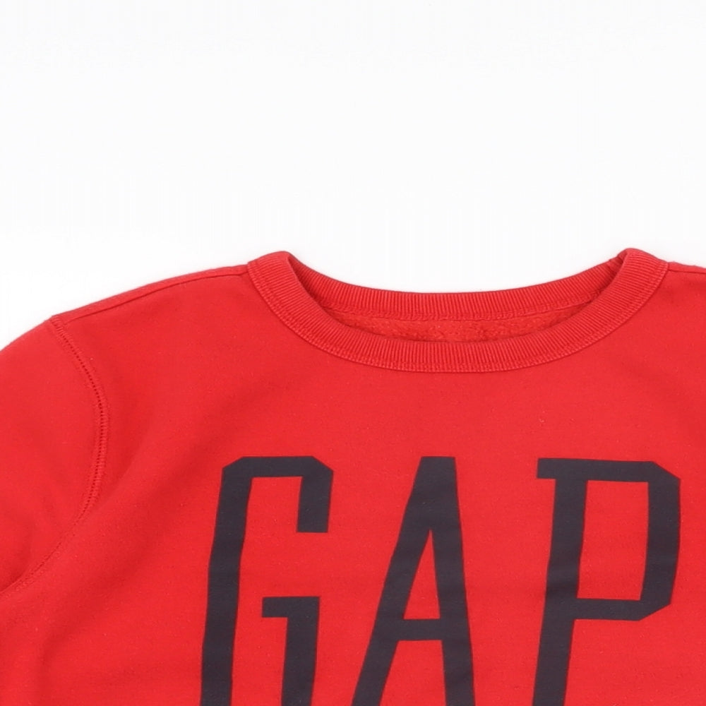 Gap Boys Red Cotton Pullover Sweatshirt Size L Pullover