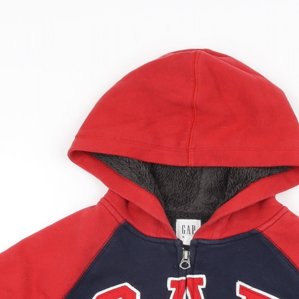Gap Boys Blue Cotton Full Zip Hoodie Size M Zip