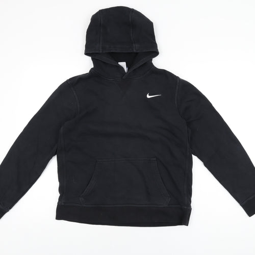 Nike Boys Black Cotton Pullover Hoodie Size XL Pullover