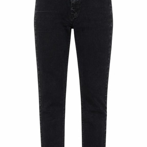Topshop Womens Black Cotton Skinny Jeans Size 25 in L25 in Regular Zip