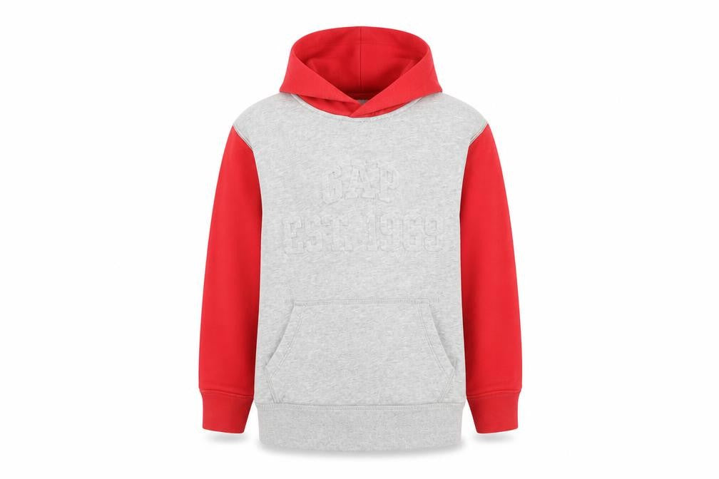 Gap Boys Grey Cotton Pullover Hoodie Size M Pullover