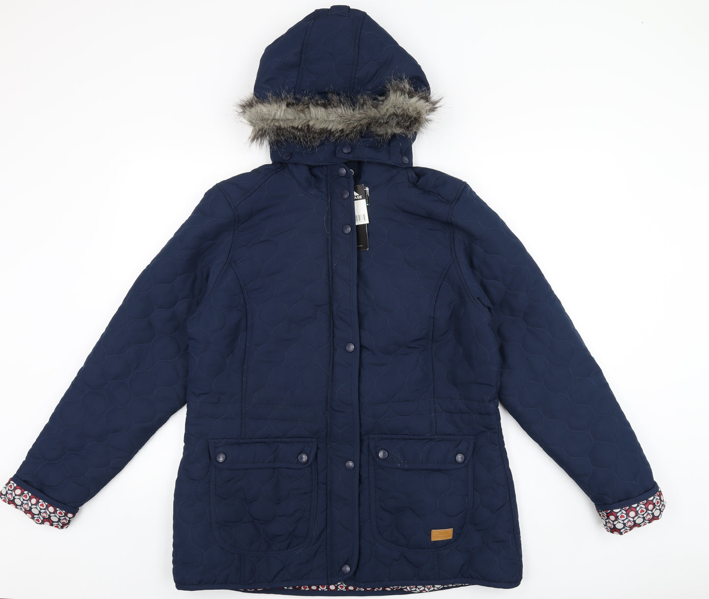 Tresspass Womens Blue Overcoat Coat Size XL Zip