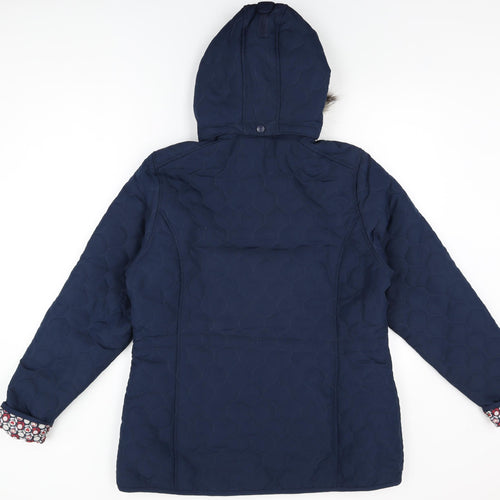 Tresspass Womens Blue Overcoat Coat Size XL Zip