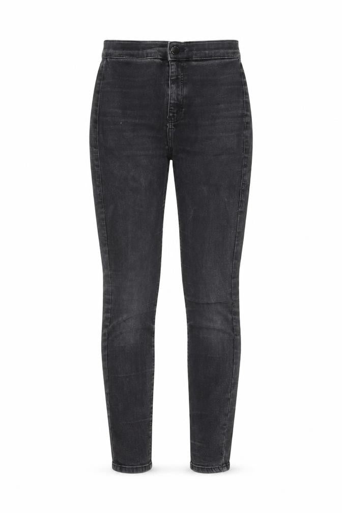 Topshop Womens Black Cotton Skinny Jeans Size 25 in L30 in Regular Zip