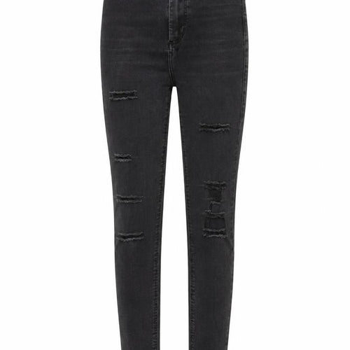 Topshop Womens Black Cotton Skinny Jeans Size 25 in L30 in Regular Zip