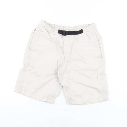 Gap Boys Grey Cotton Bermuda Shorts Size M Regular Tie