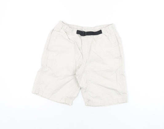 Gap Boys Grey Cotton Bermuda Shorts Size M Regular Tie