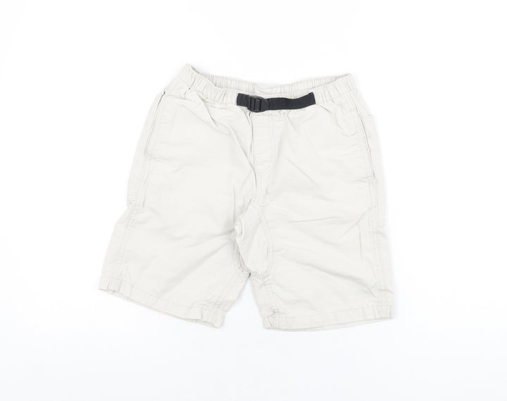 Gap Boys Grey Cotton Bermuda Shorts Size M Regular Tie