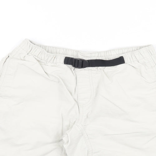 Gap Boys Grey Cotton Bermuda Shorts Size M Regular Tie