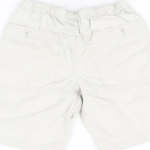 Gap Boys Grey Cotton Bermuda Shorts Size M Regular Tie