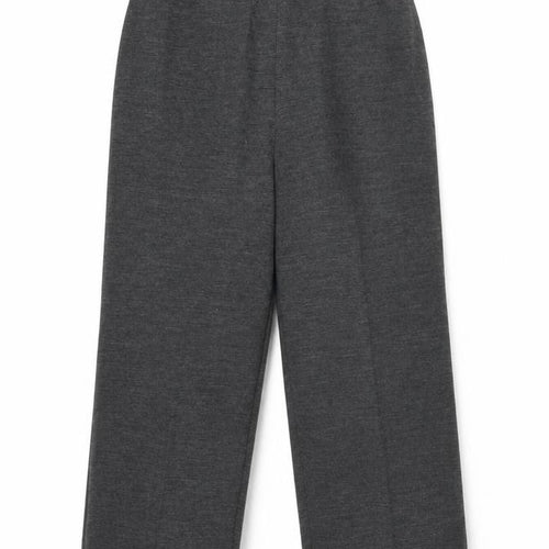 Carr & Westley Womens Grey Acrylic Cropped Trousers Size 16 L22 in Regular