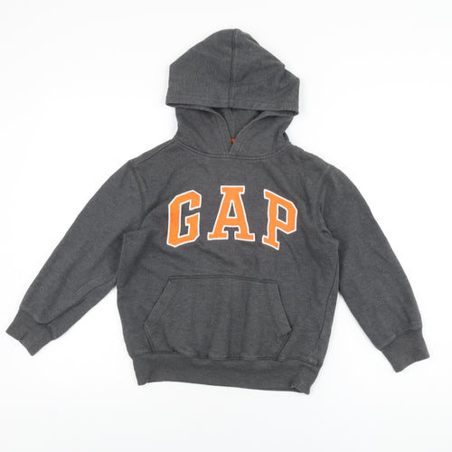 Gap Boys Grey Cotton Pullover Hoodie Size M Pullover