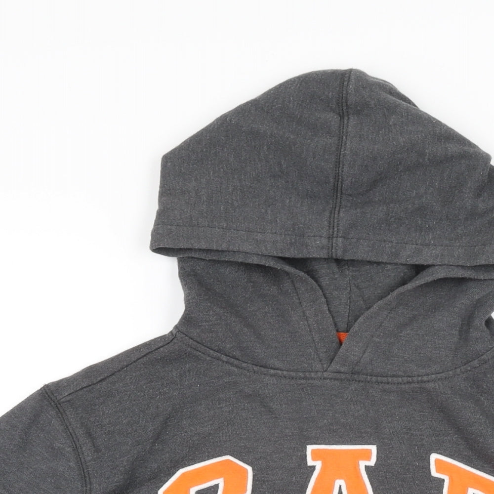 Gap Boys Grey Cotton Pullover Hoodie Size M Pullover