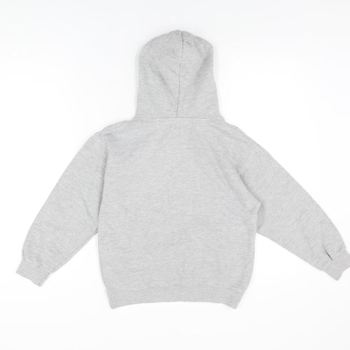 Wrap Apparel Boys Grey Polyester Pullover Hoodie Size 9-10 Years Pullover - Cymru
