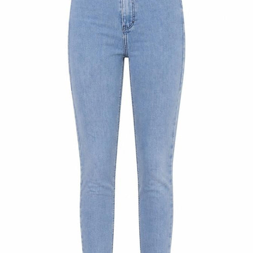 Topshop Womens Blue Cotton Skinny Jeans Size 25 in L30 in Regular Zip