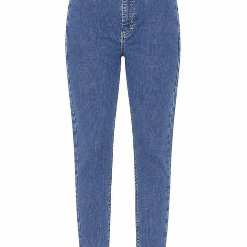 Topshop Womens Blue Cotton Skinny Jeans Size 25 in L30 in Regular Zip