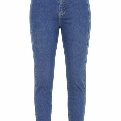 Topshop Womens Blue Cotton Skinny Jeans Size 25 in L30 in Regular Zip