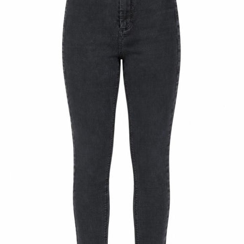 Topshop Womens Black Cotton Skinny Jeans Size 25 in L30 in Regular Zip