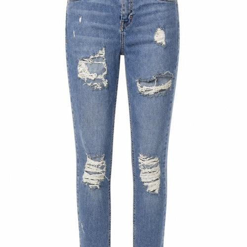 Topshop Womens Blue Cotton Skinny Jeans Size 26 in L30 in Regular Zip