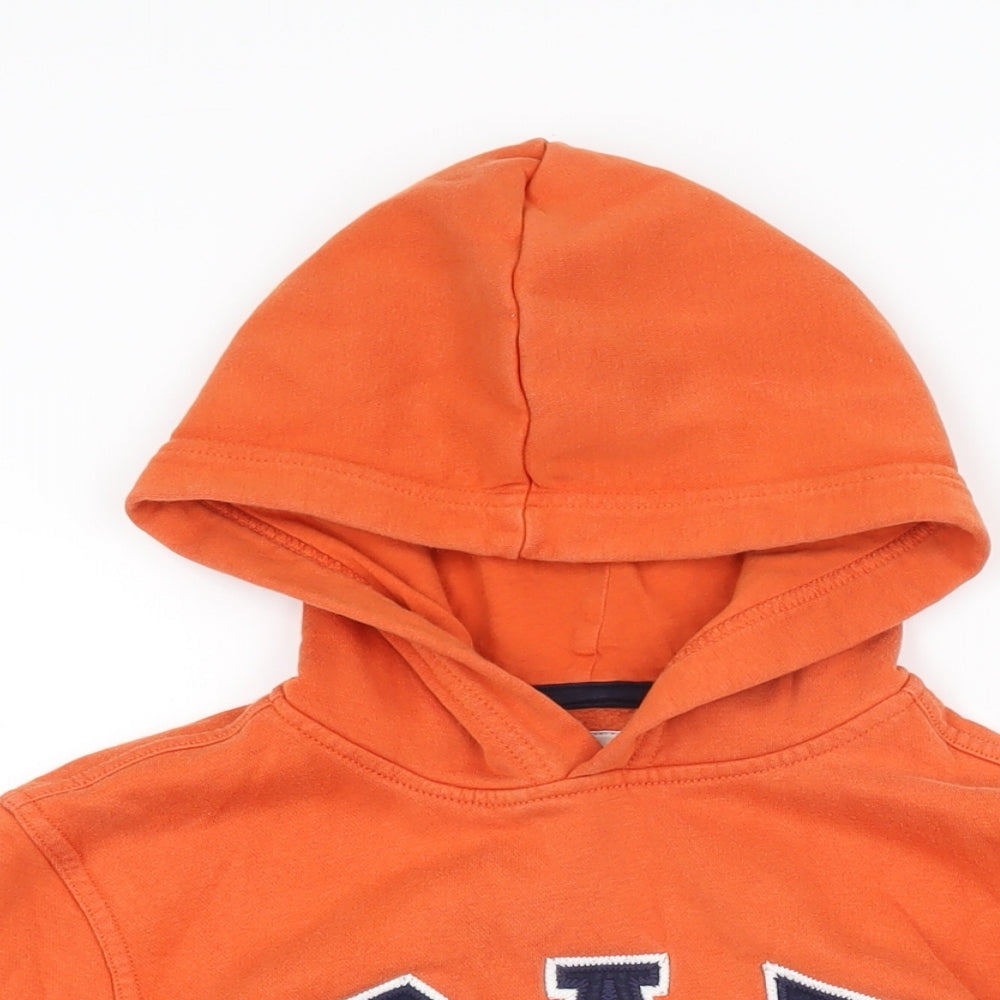 Gap Boys Orange Cotton Pullover Hoodie Size M Pullover