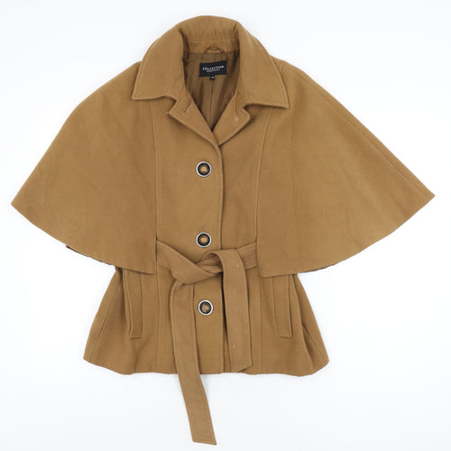 Debenhams Womens Beige Jacket Coat Size 10 Button