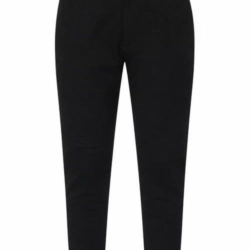 KappAhl Womens Black Viscose Trousers Size 12 L27 in Regular Zip