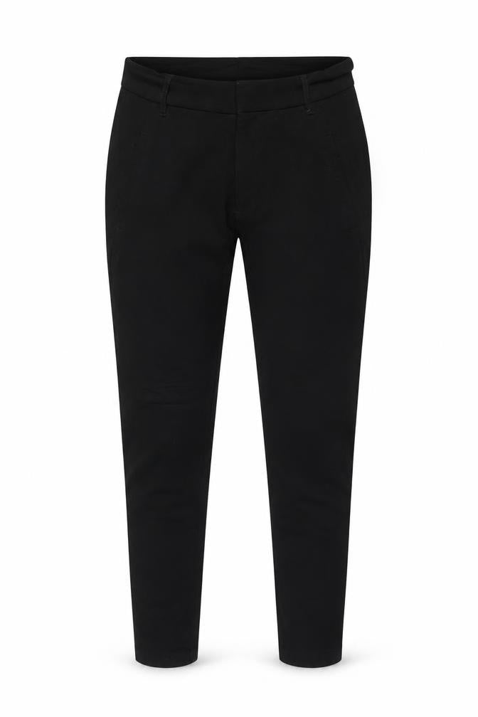 KappAhl Womens Black Viscose Trousers Size 12 L27 in Regular Zip
