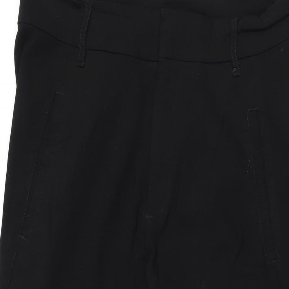KappAhl Womens Black Viscose Trousers Size 12 L27 in Regular Zip