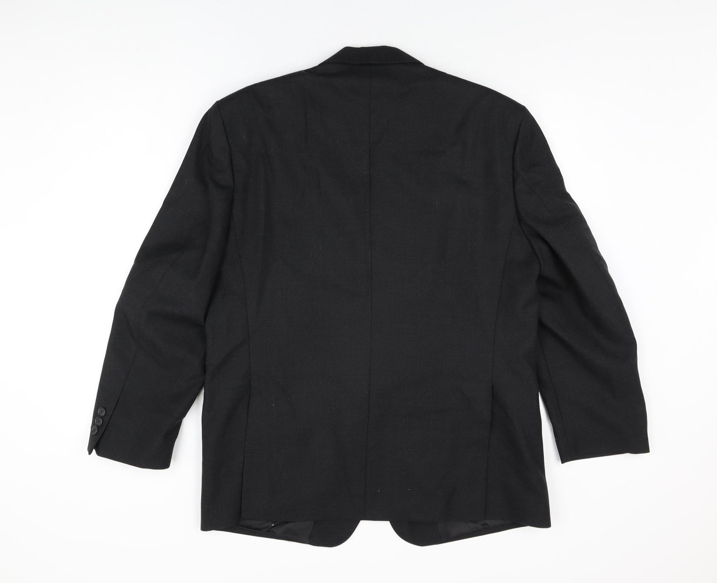 Diplomat Mens Black Polyester Jacket Suit Jacket Size 42 Regular