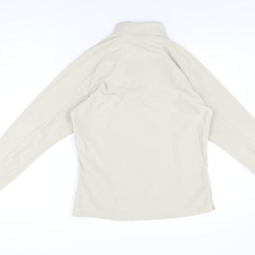 DECATHLON Womens Beige Polyester Pullover Sweatshirt Size L Zip
