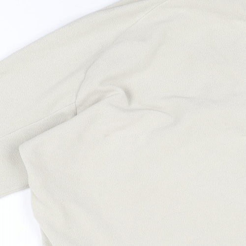 DECATHLON Womens Beige Polyester Pullover Sweatshirt Size L Zip