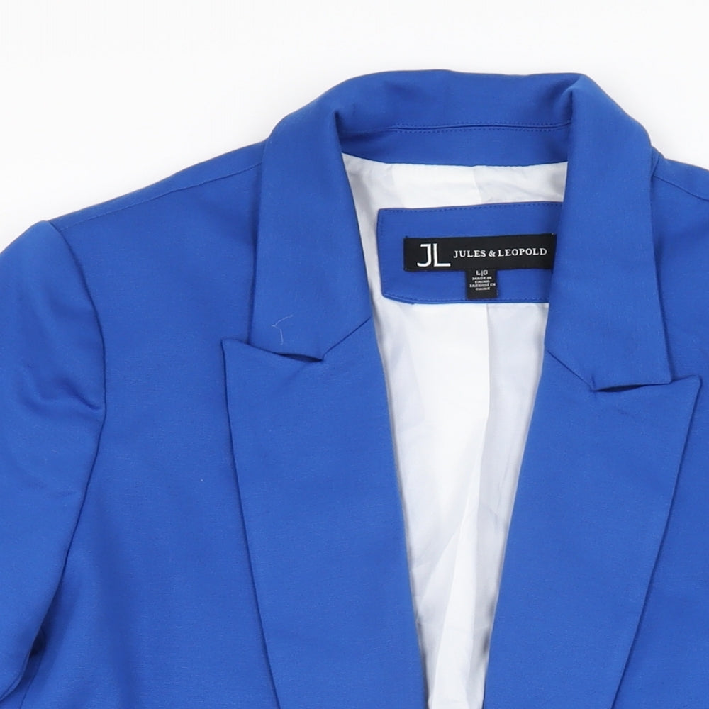 Jules & Leopold Womens Blue Jacket Blazer Size L