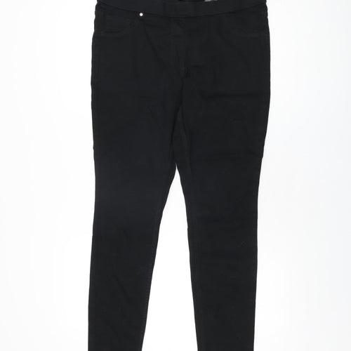 H&M Womens Black Cotton Jegging Leggings Size 20 L30 in