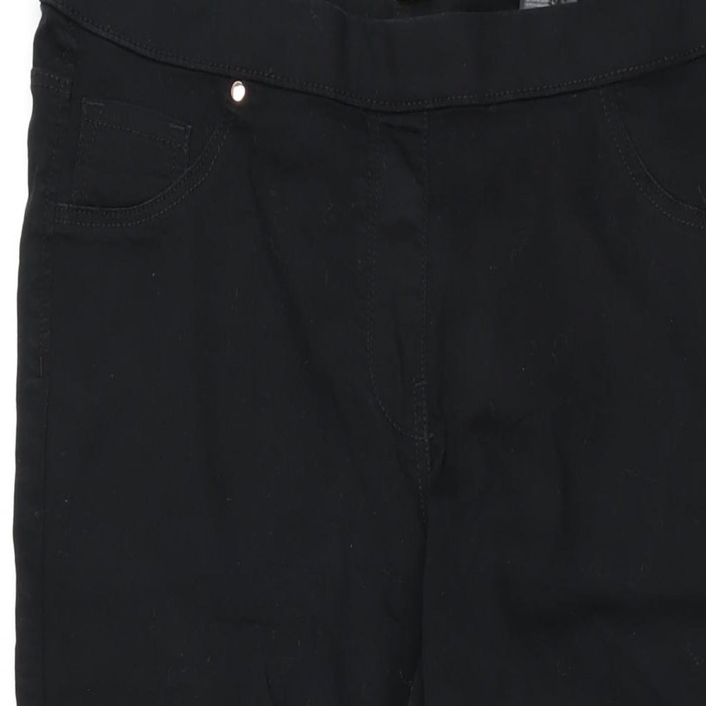 H&M Womens Black Cotton Jegging Leggings Size 20 L30 in
