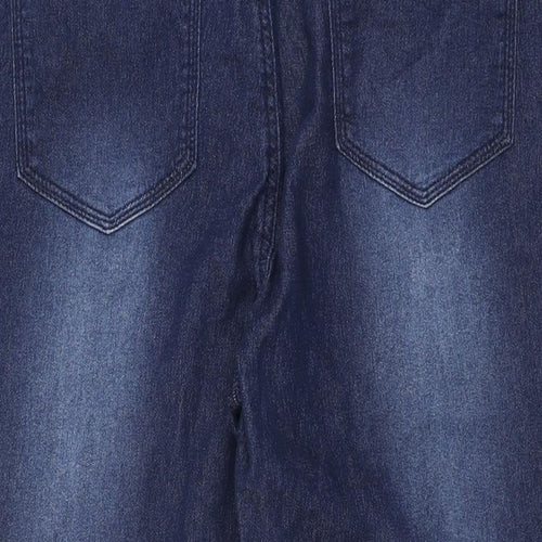 Avon Womens Blue Cotton Skinny Jeans Size 18 L28.5 in Regular Zip