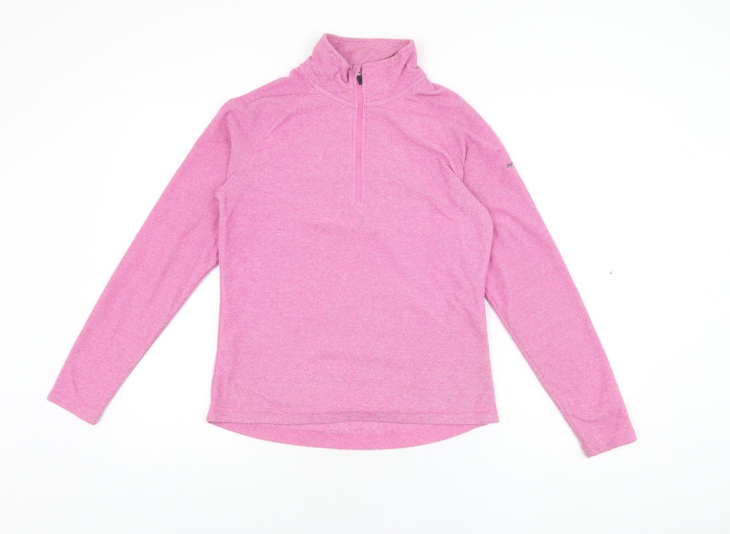 Trespass Womens Pink Polyester Pullover Sweatshirt Size S Zip