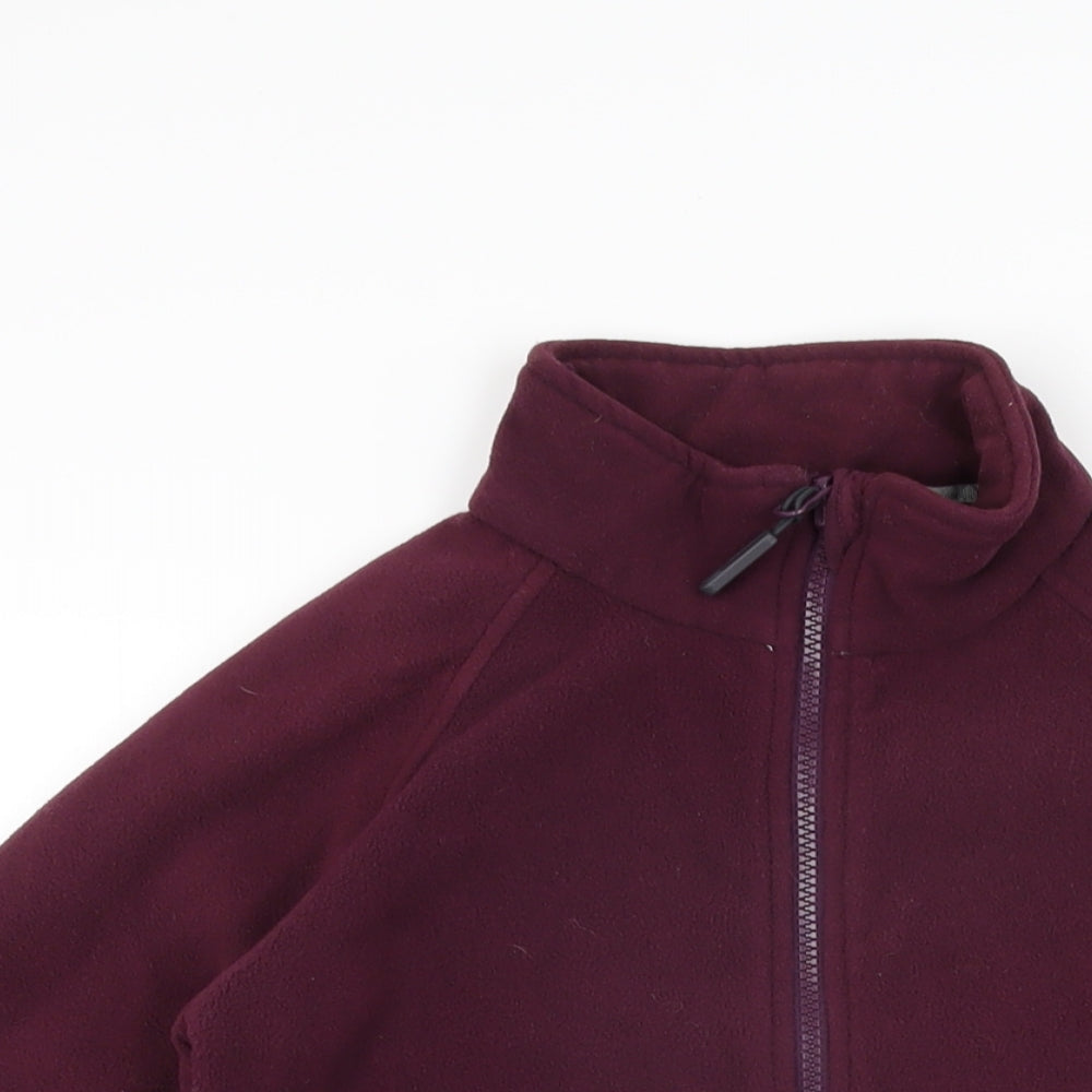 Peter Storm Womens Red Polyester Full Zip Sweatshirt Size 8 Zip