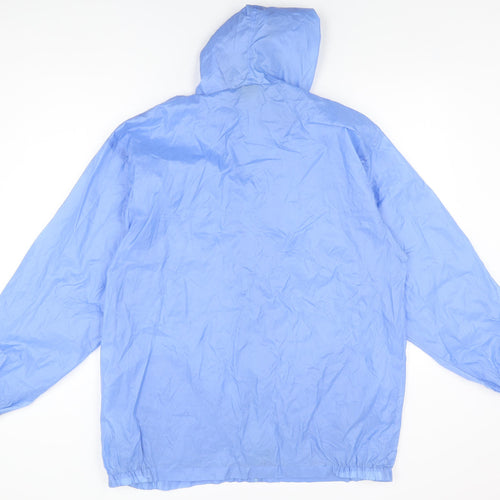 Pro Climate Womens Blue Rain Coat Coat Size L Zip